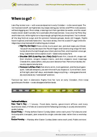 example page 1 from our offline Travel Guide for Papua New Guinea